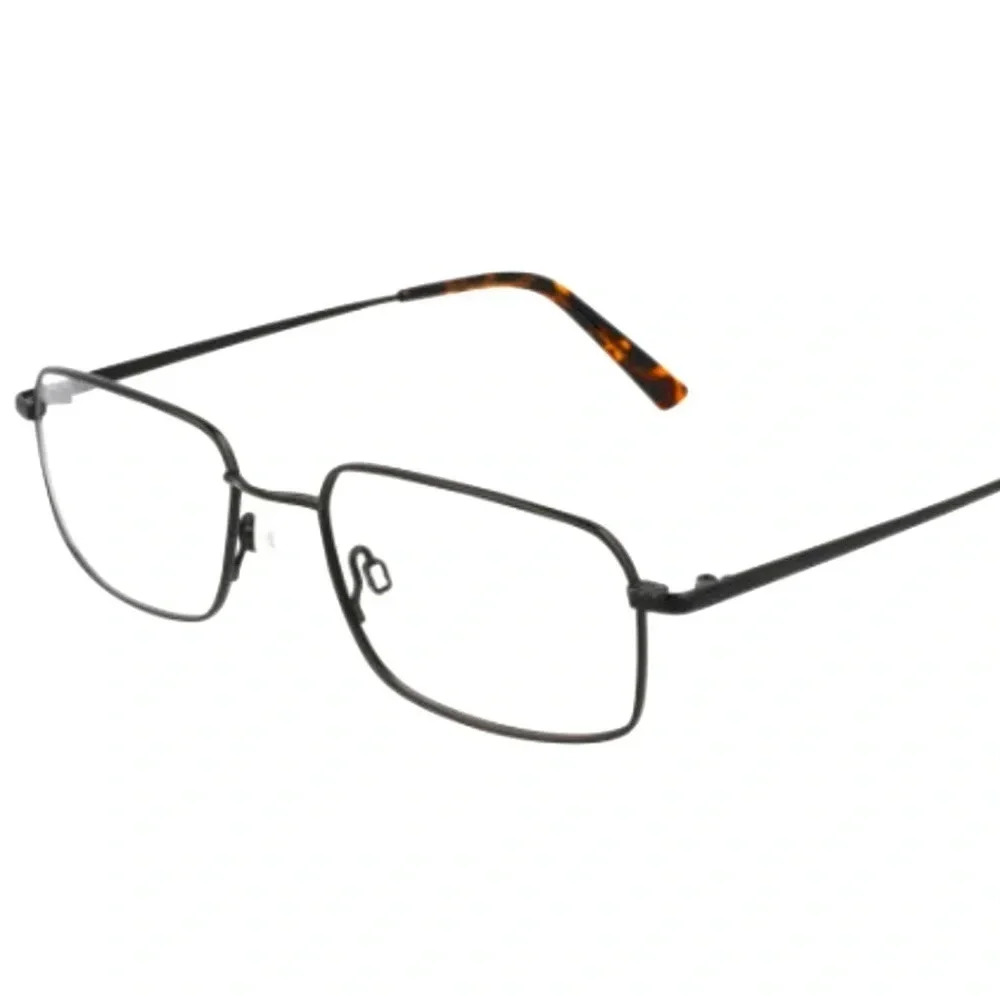 Flexon H6074 Men’s Eyeglasses Frames Satin Black RX-able 55-18-145. NWT